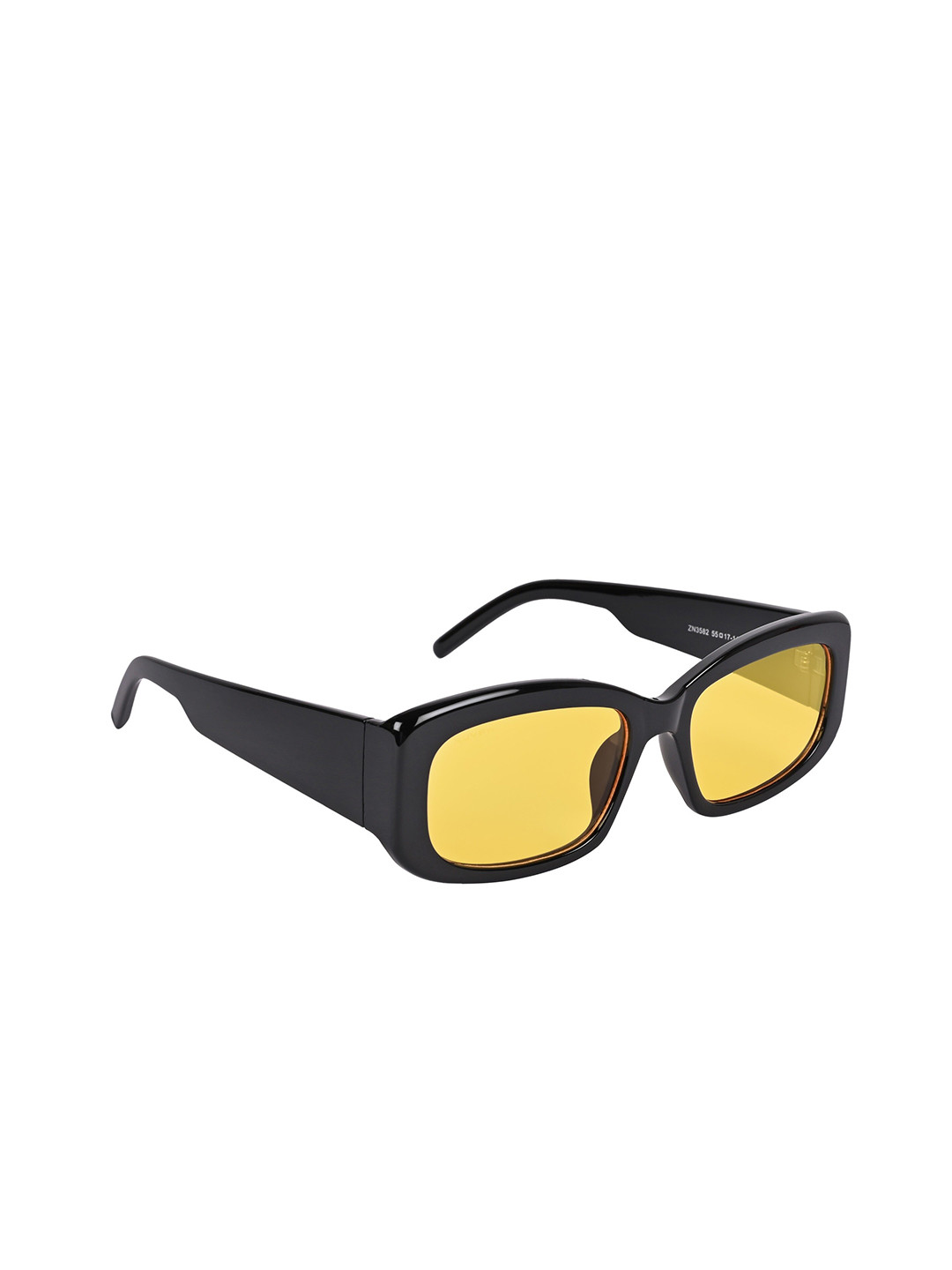 

NuVew Unisex Rectangle Sunglasses with UV Protected Lens ES_16491-32-NW-3582-YLW-BLK-RT, Yellow