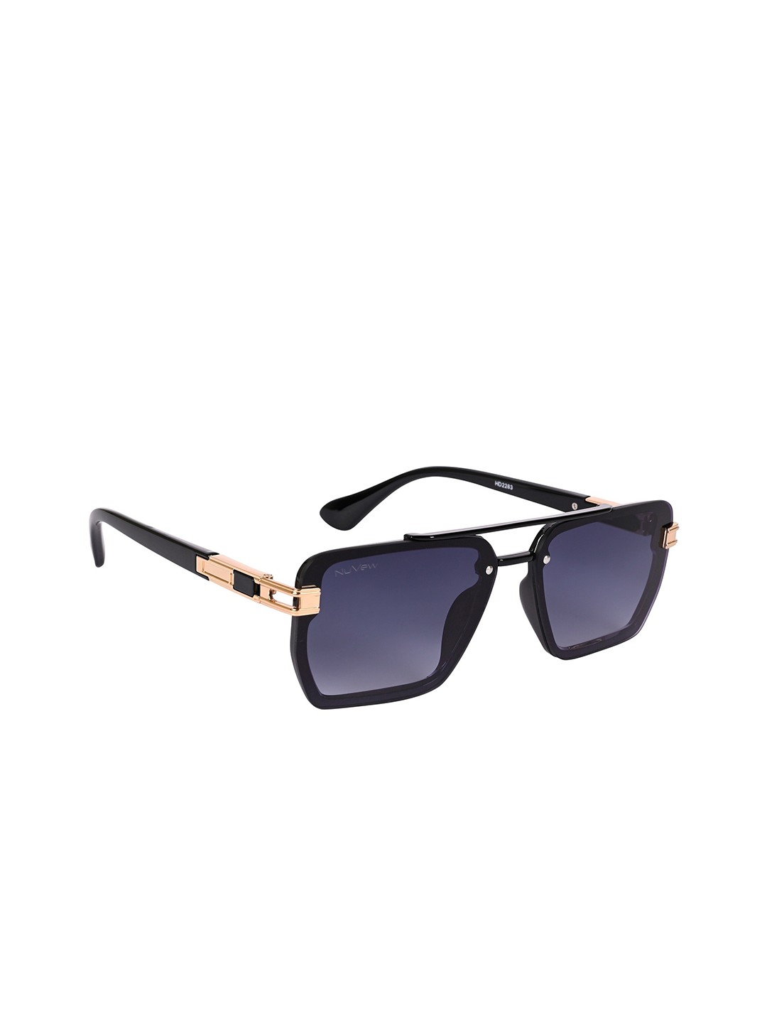 

NuVew Unisex Wayfarer Sunglasses with UV Protected Lens-ES_15633-32-NW-HD2283-GRY-BKGL-WF, Grey