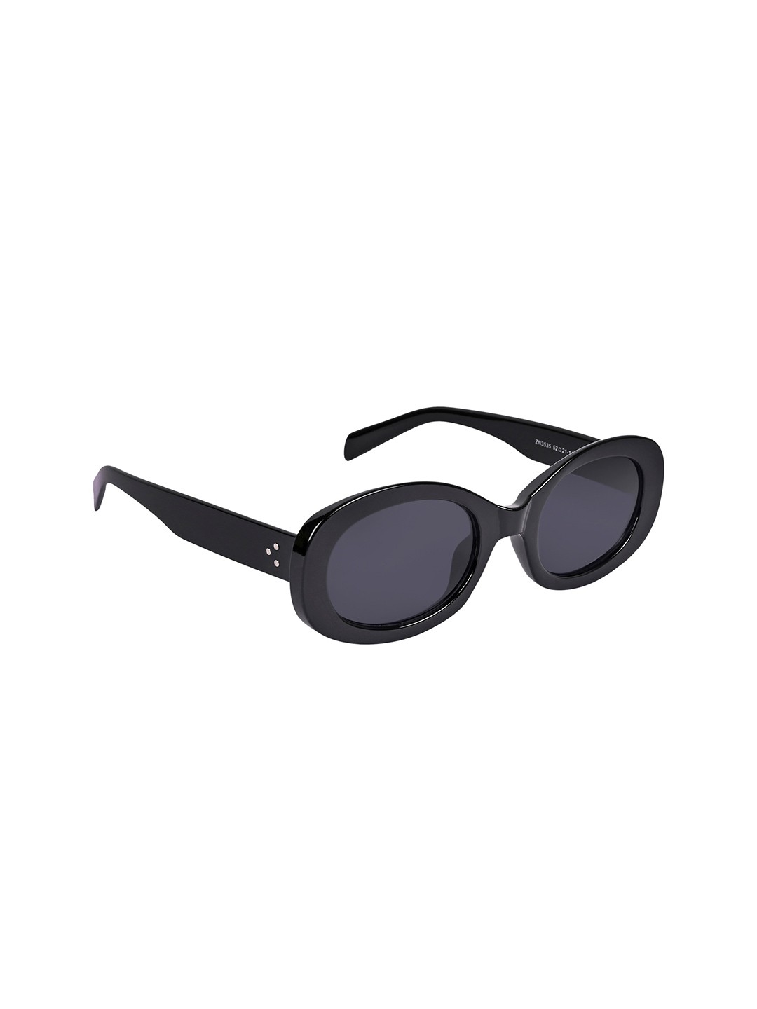 

NuVew Unisex Oval Sunglasses with UV Protected Lens-ES_16457-32-NW-3535-BLK-BLK-OV, Black