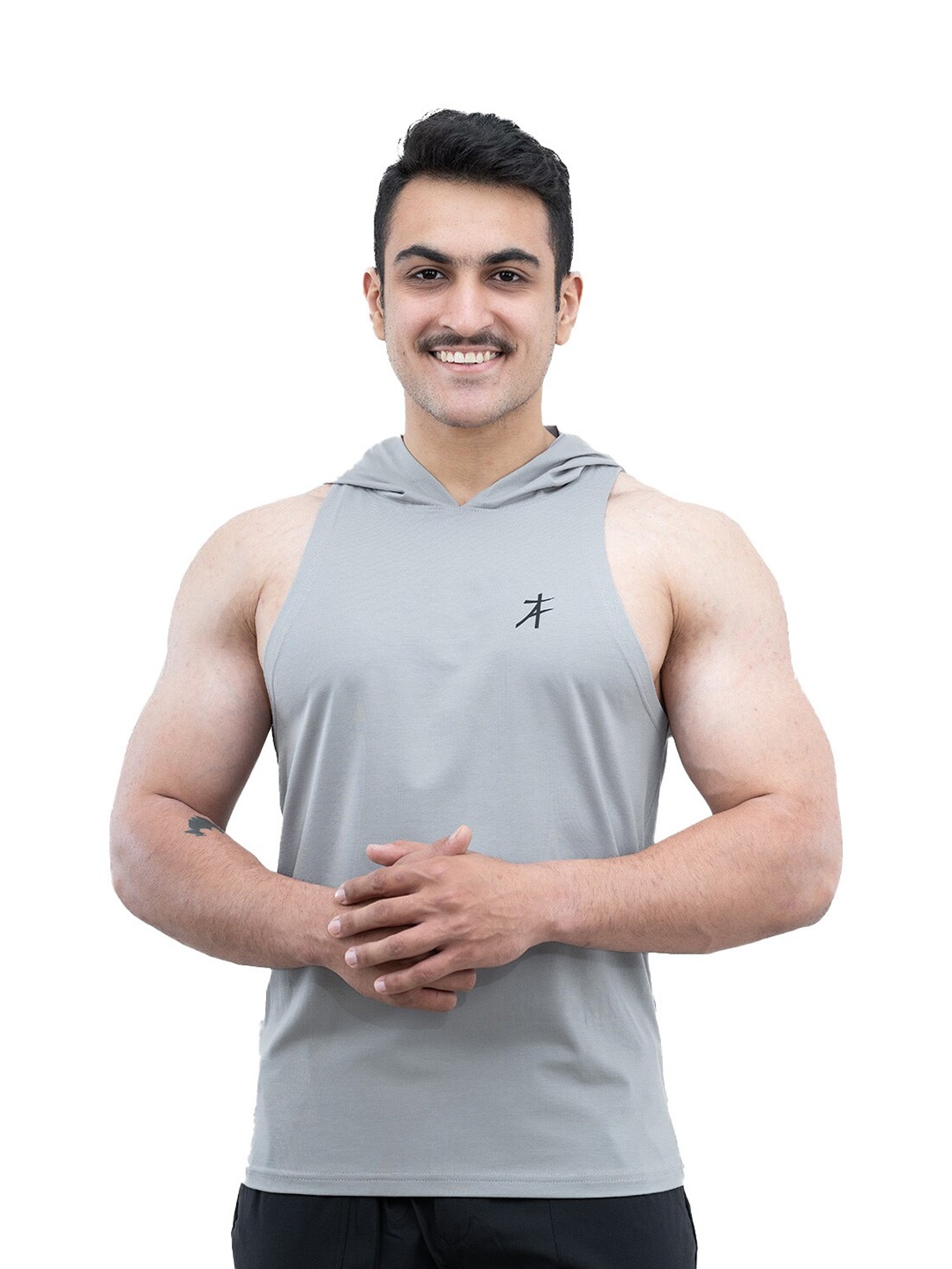 

Athflex Men Lightweight Training Gym & Sports Hoodie, Grey