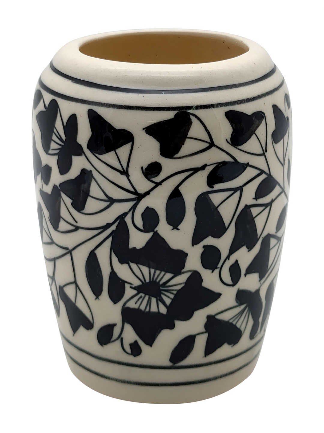 

Old Edge Ceramics Black & White 3 Piece Printed Bath Accessories Set