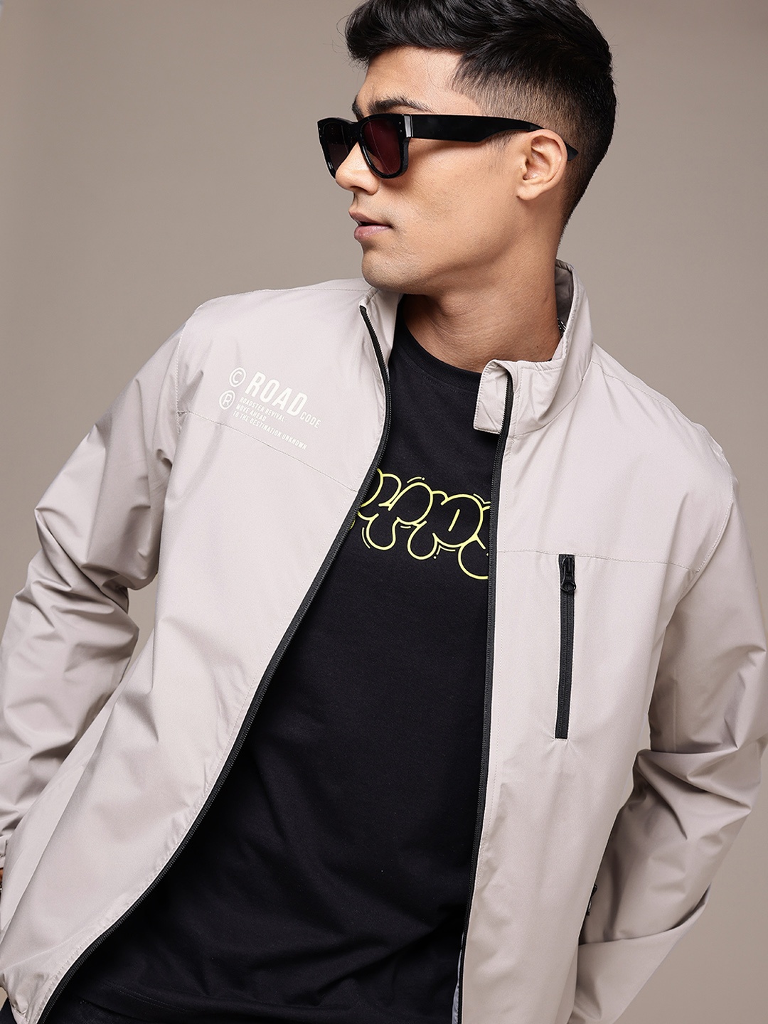 

The Roadster Life Co. Long Sleeves Tailored Jacket, Grey