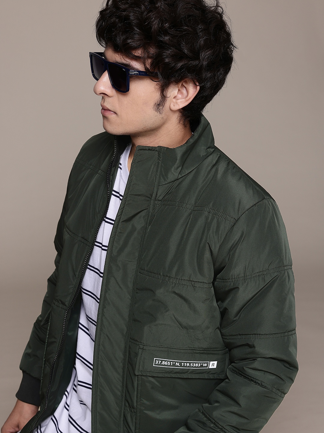 

The Roadster Lifestyle Co. Oversized Bomber Jacket, Green