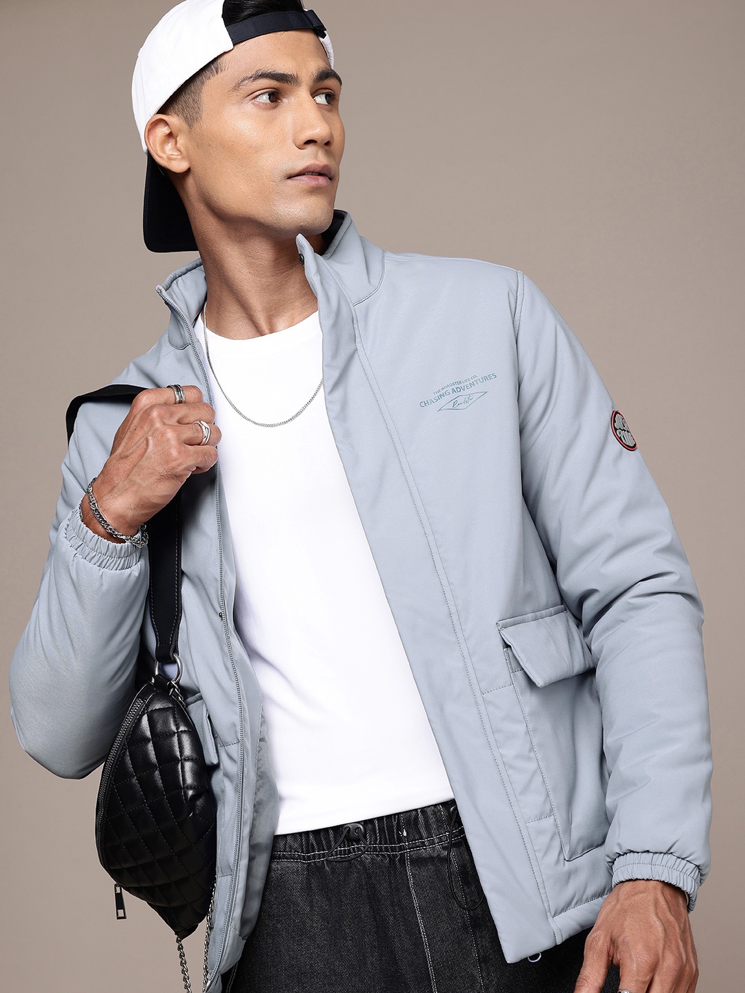 

The Roadster Life Co. Long Sleeves Padded Jacket, Blue