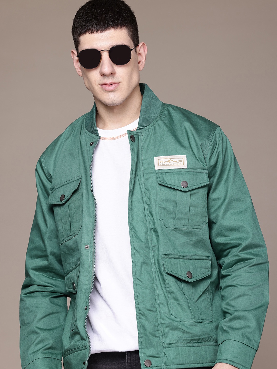 

The Roadster Lifestyle Co. Pure Cotton Tailored Jacket, Green