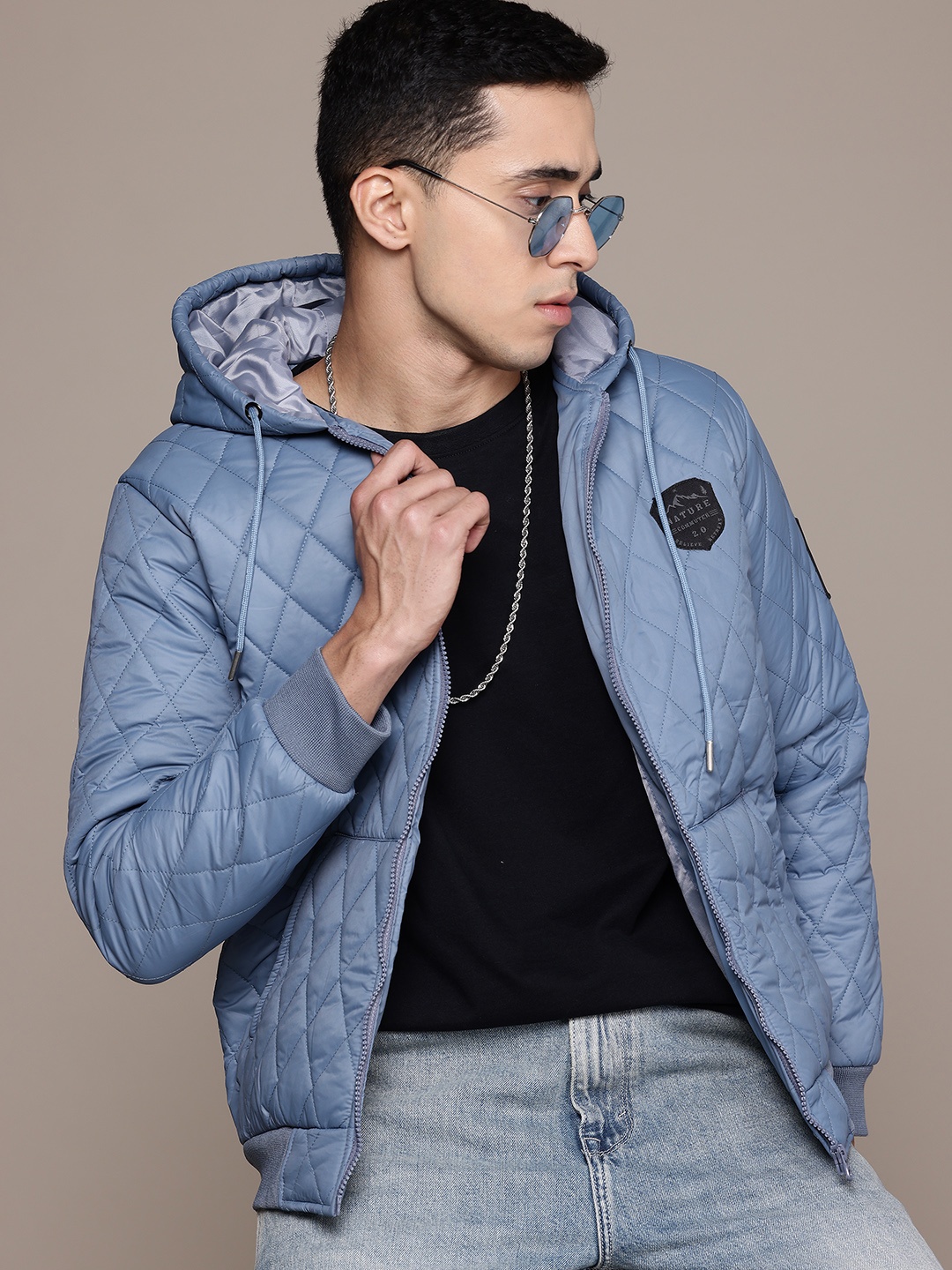 

The Roadster Lifestyle Co. Quilted Hooded Jacket, Blue