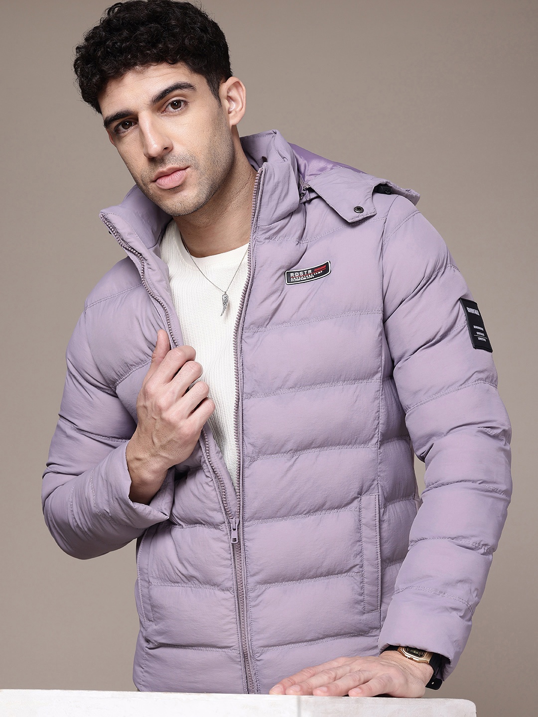 

The Roadster Life Co. Hooded Padded Jacket, Purple