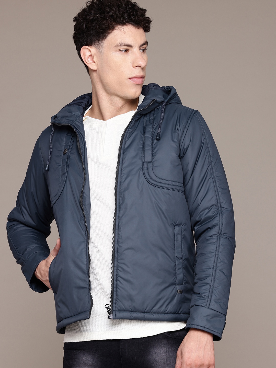 

The Roadster Lifestyle Co. Hooded Padded Jacket, Blue