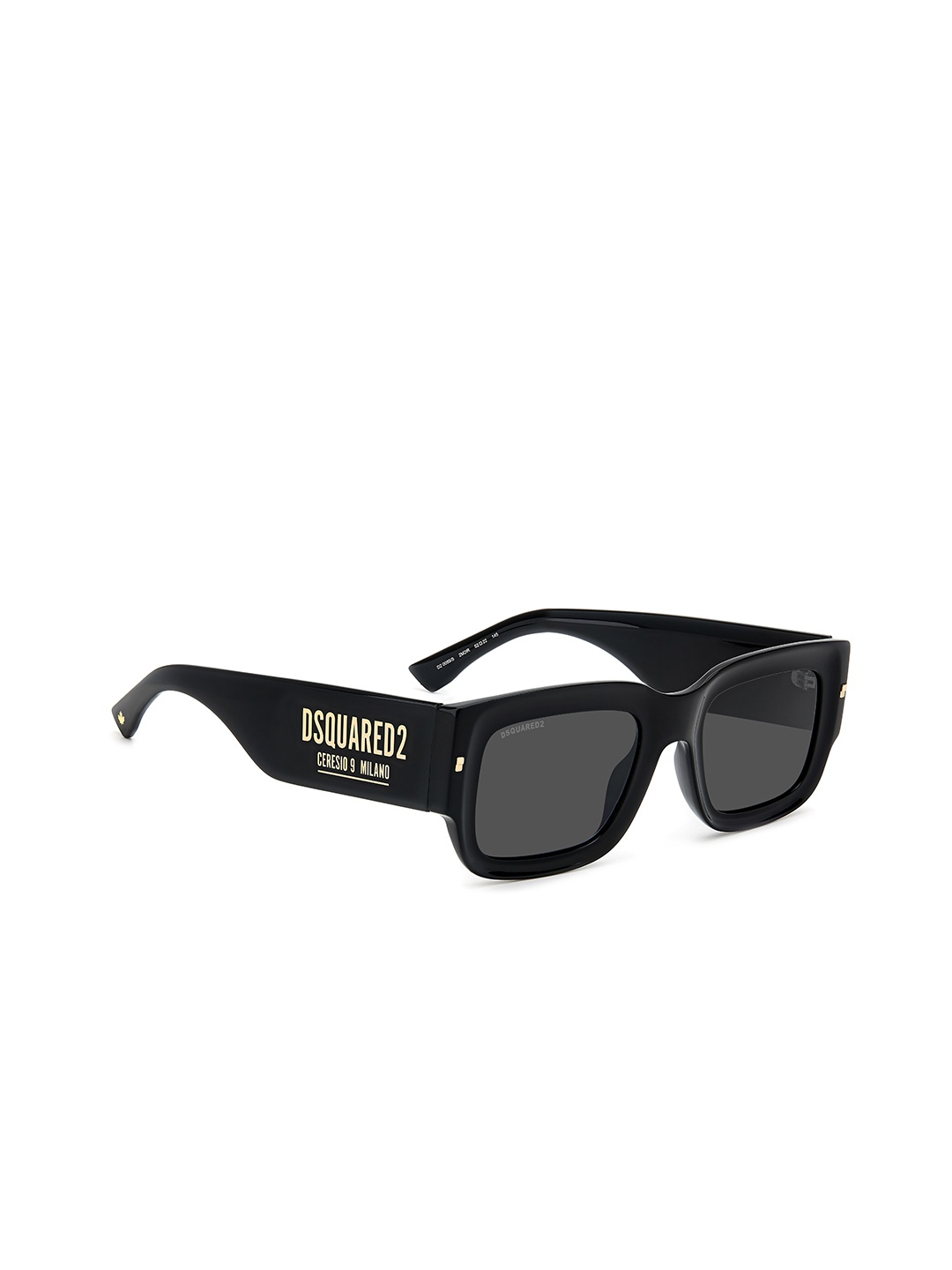 

Dsquared2 Men Rectangle Sunglasses with UV Protected Lens 2059632M252IR, Black
