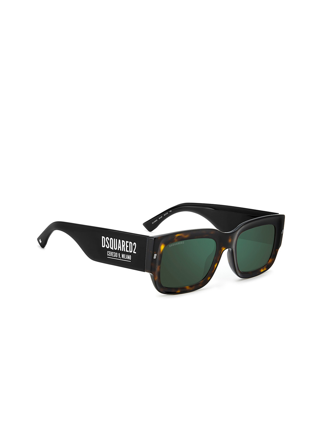 

Dsquared2 Men Rectangle Sunglasses with UV Protected Lens 20596358152MT, Green