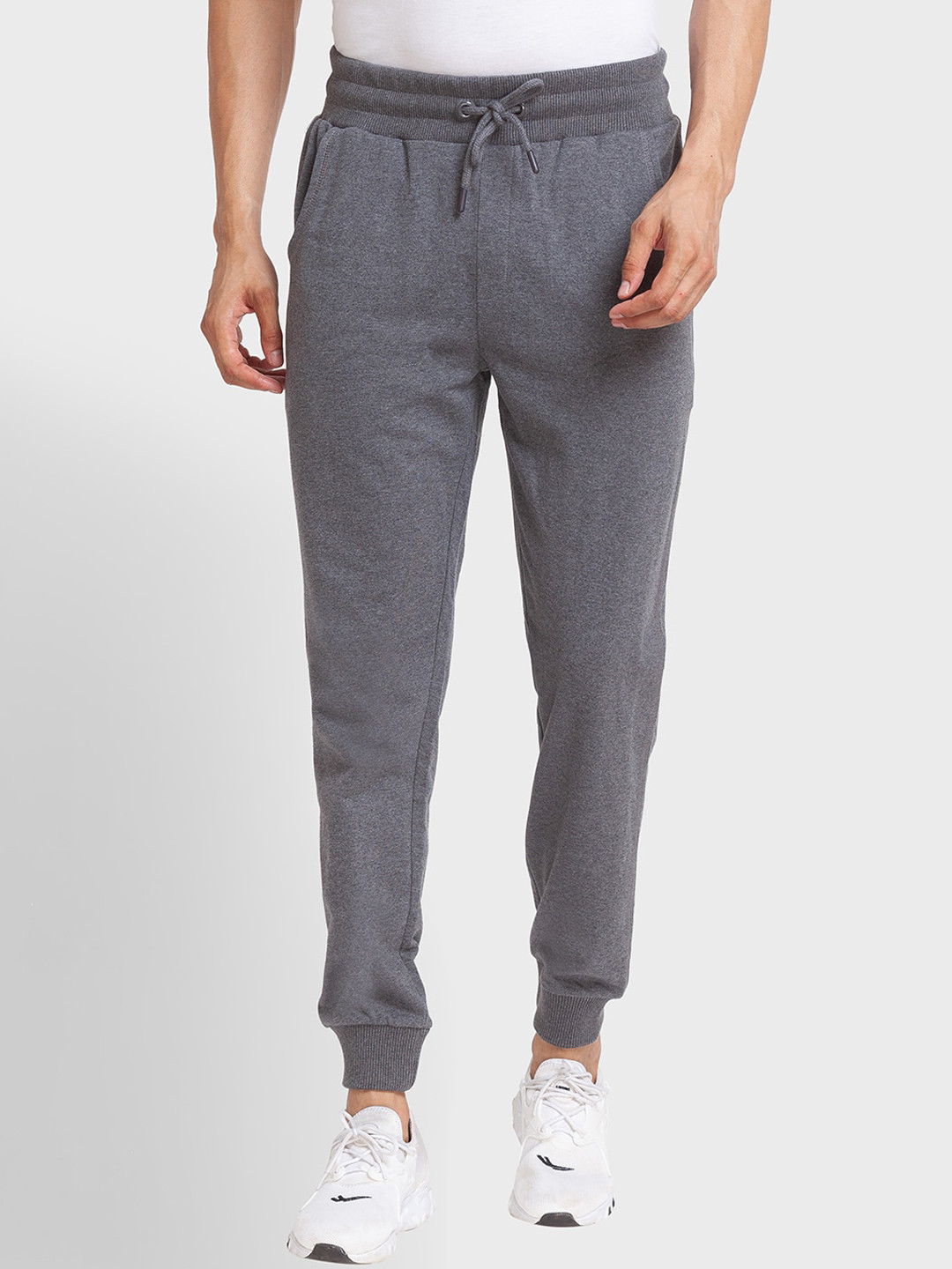 

ColorPlus Men Mid Rise Joggers Fit Joggers, Grey