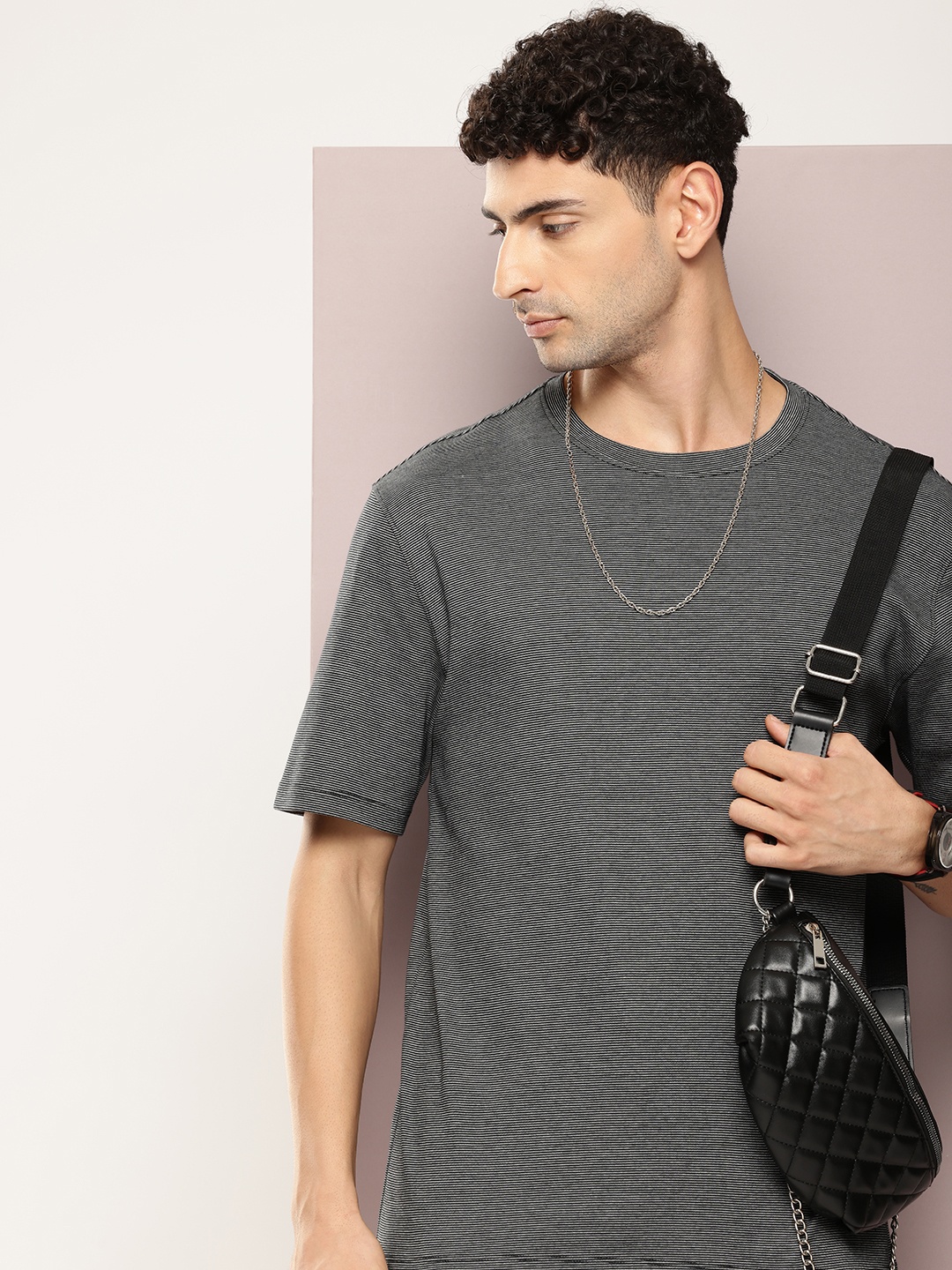 

Kook N Keech Men Premium Relaxed Fit Pure Cotton T-shirt, Black