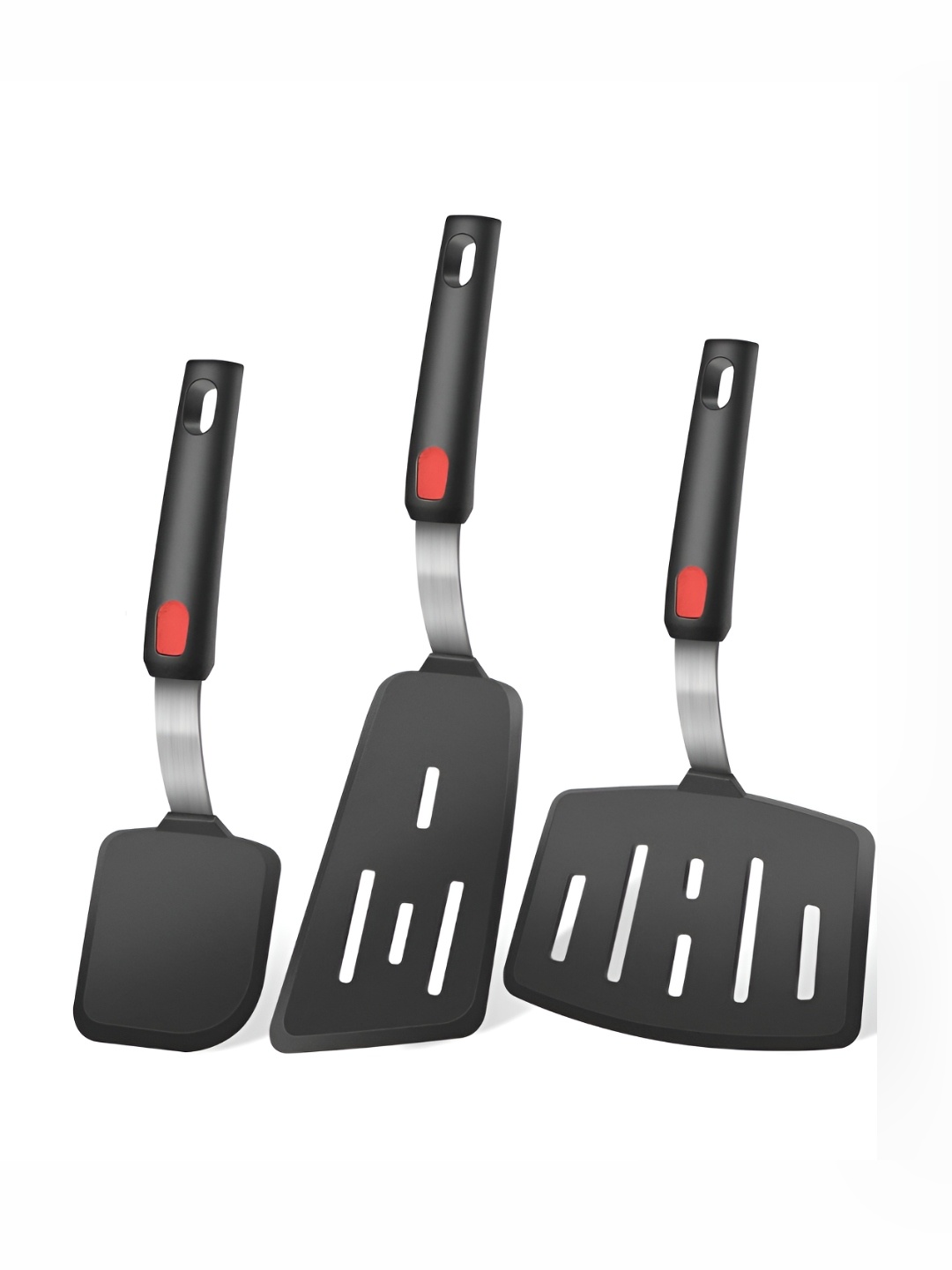 

P-Plus International Black 3 Pieces Silicone Turner Spatulas