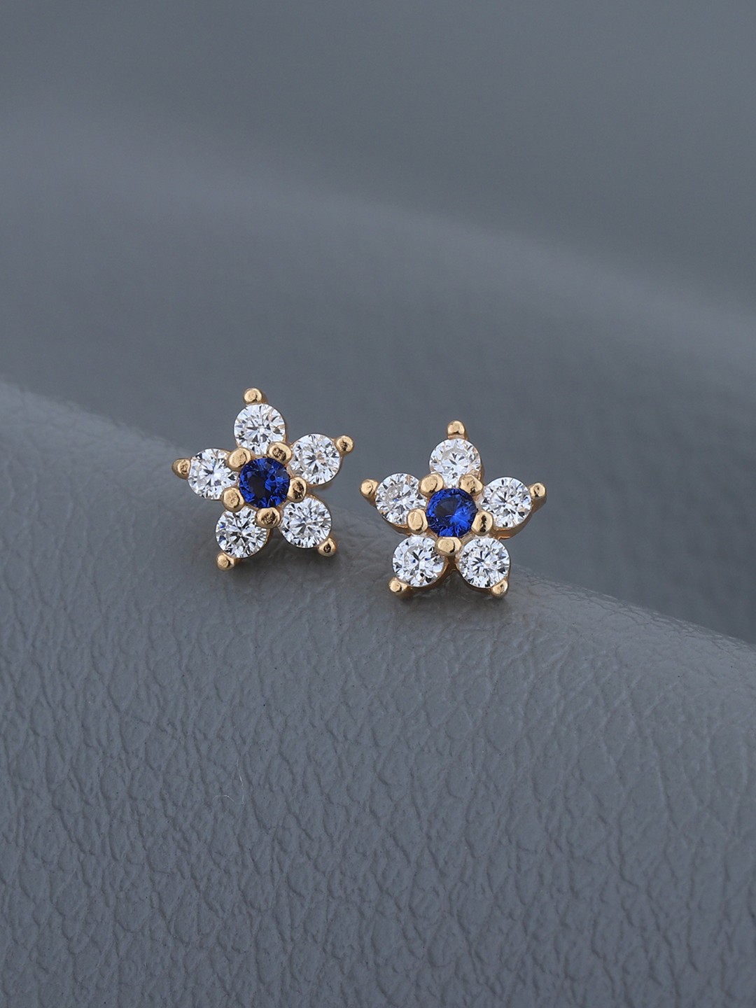 

Carlton London 925 Sterling Silver 18KT Rose Gold-Plated CZ-Studded Floral Studs Earrings