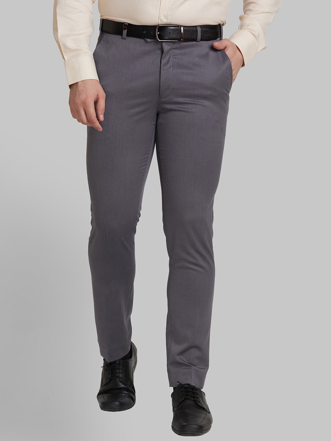 

Park Avenue Men Slim Fit Formal Trouser, Grey