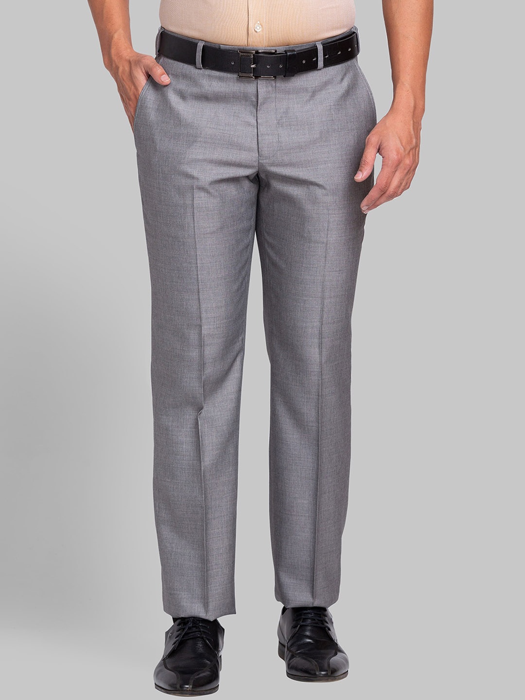 

Park Avenue Men Mid-Rise Formal Trouser, Grey