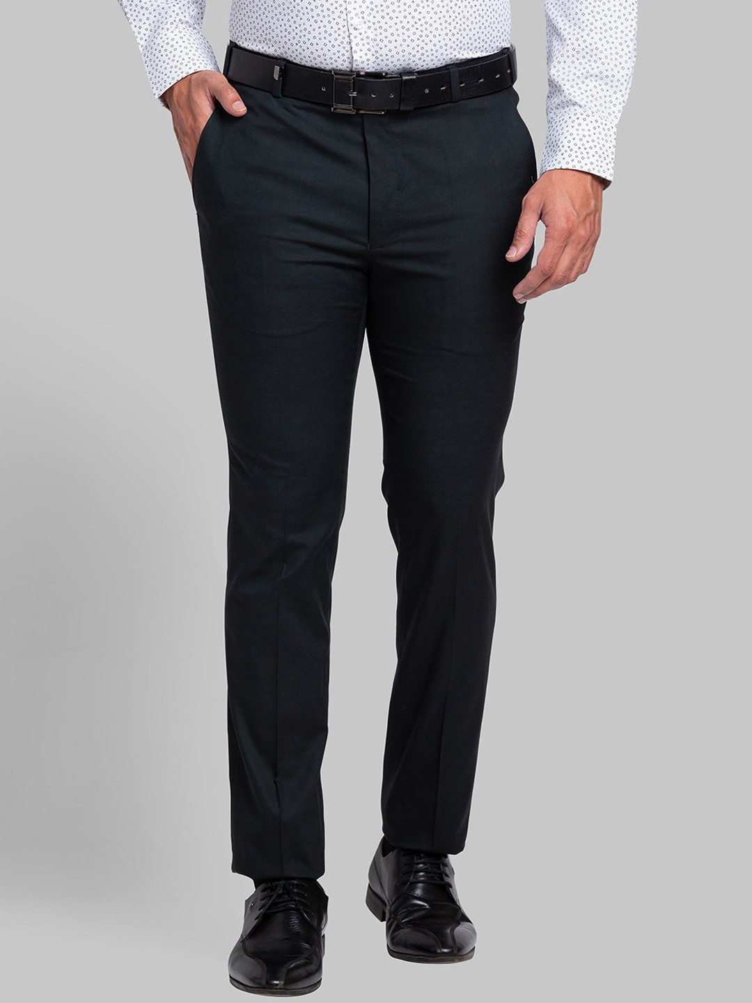 

Park Avenue Men Slim Fit Formal Trouser, Green