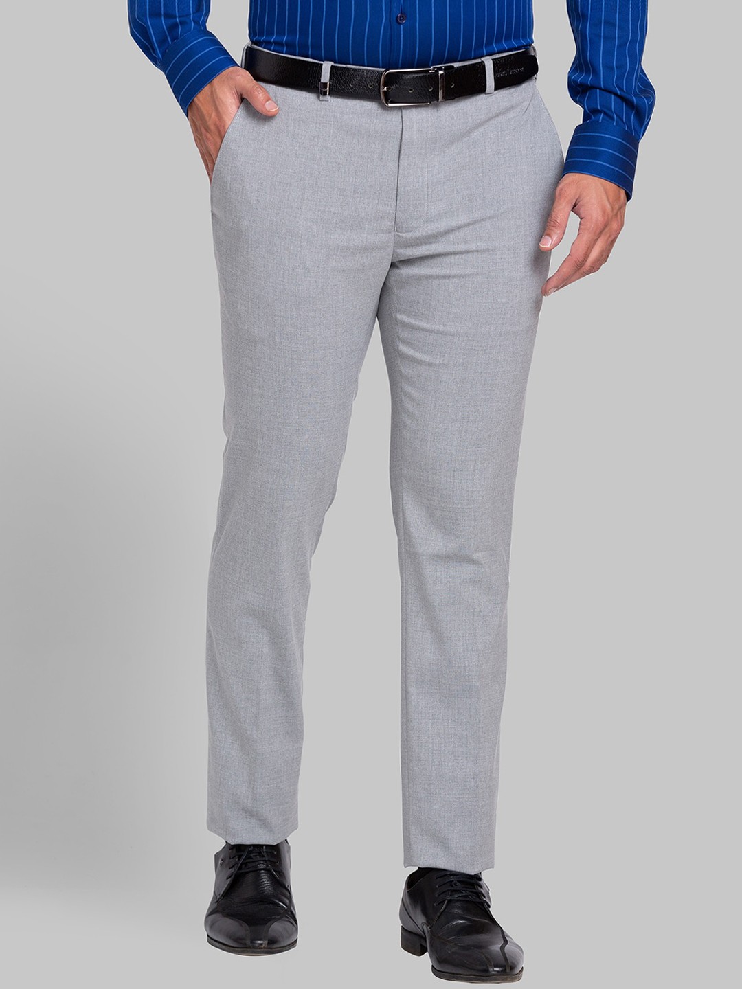 

Park Avenue Men Slim Fit Formal Trouser, Grey