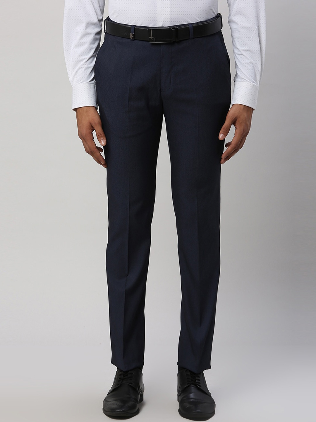 

Park Avenue Men Mid-Rise Slim Fit Formal Trouser, Blue