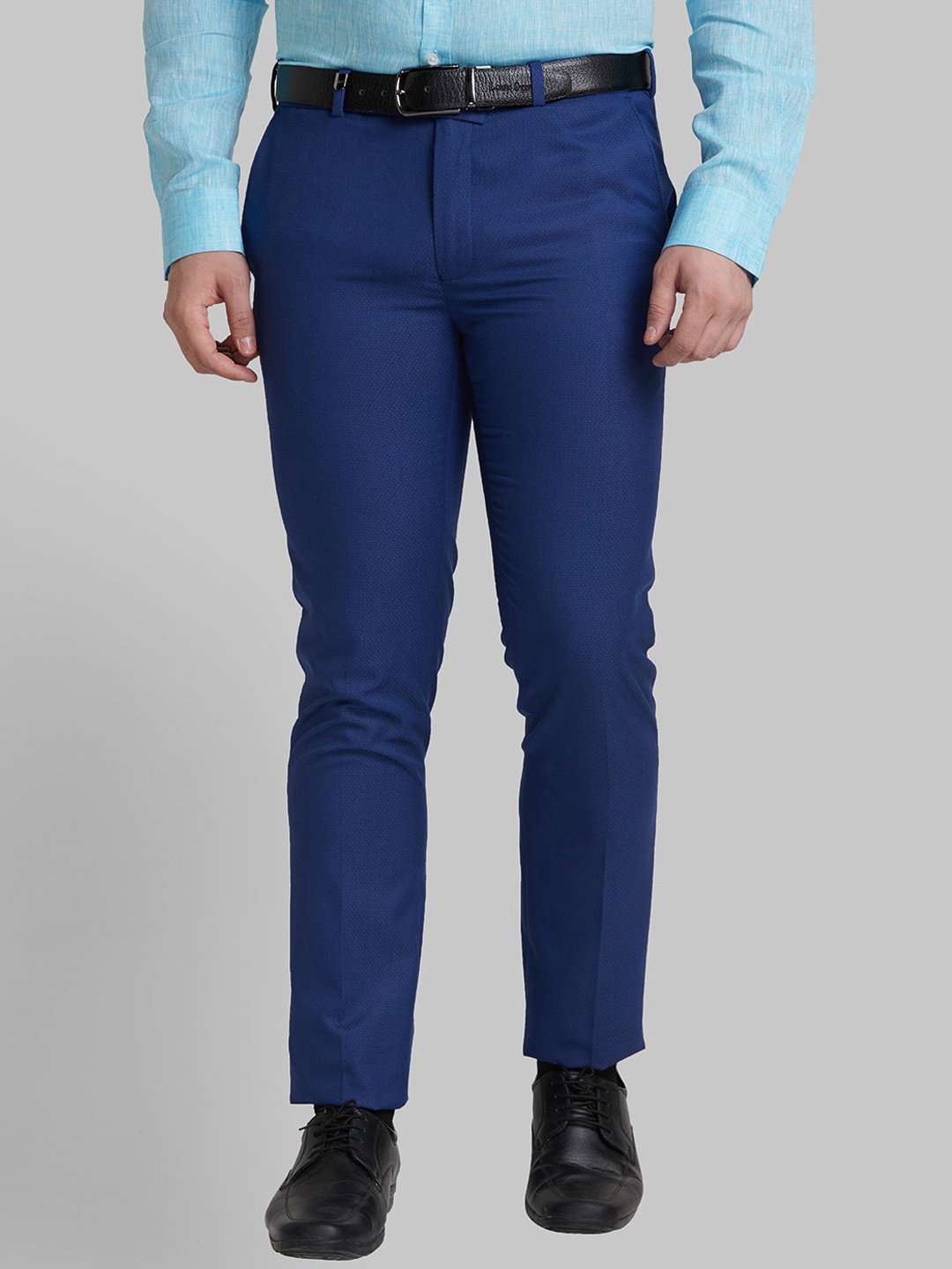 

Park Avenue Men Slim Fit Formal Trouser, Blue