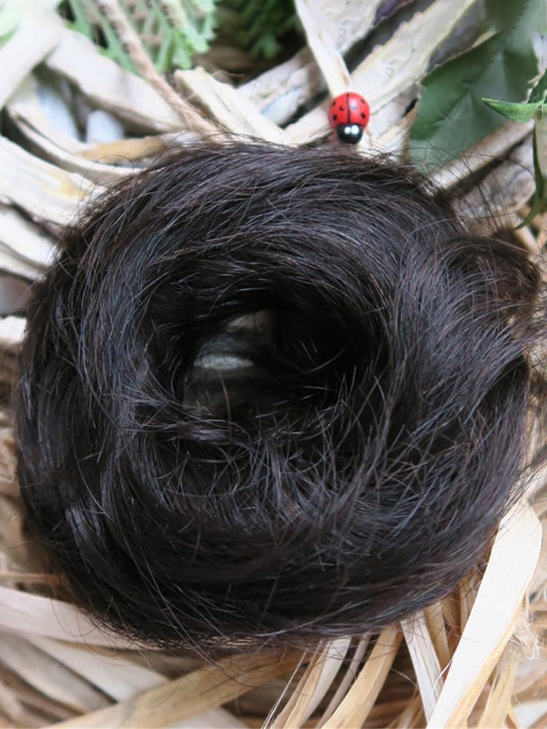 

D-Divine 100% Human Hair Messy Bun Scrunchie, Black
