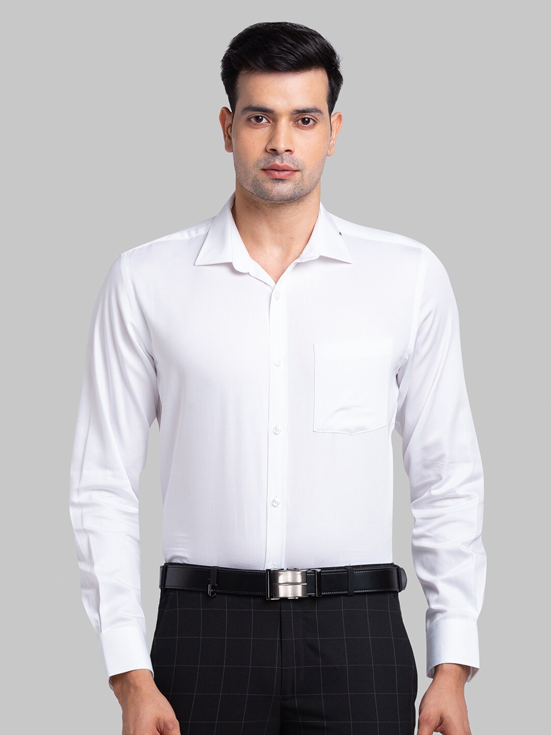 

Park Avenue Cutaway Collar Pure Cotton Formal Shirt, White