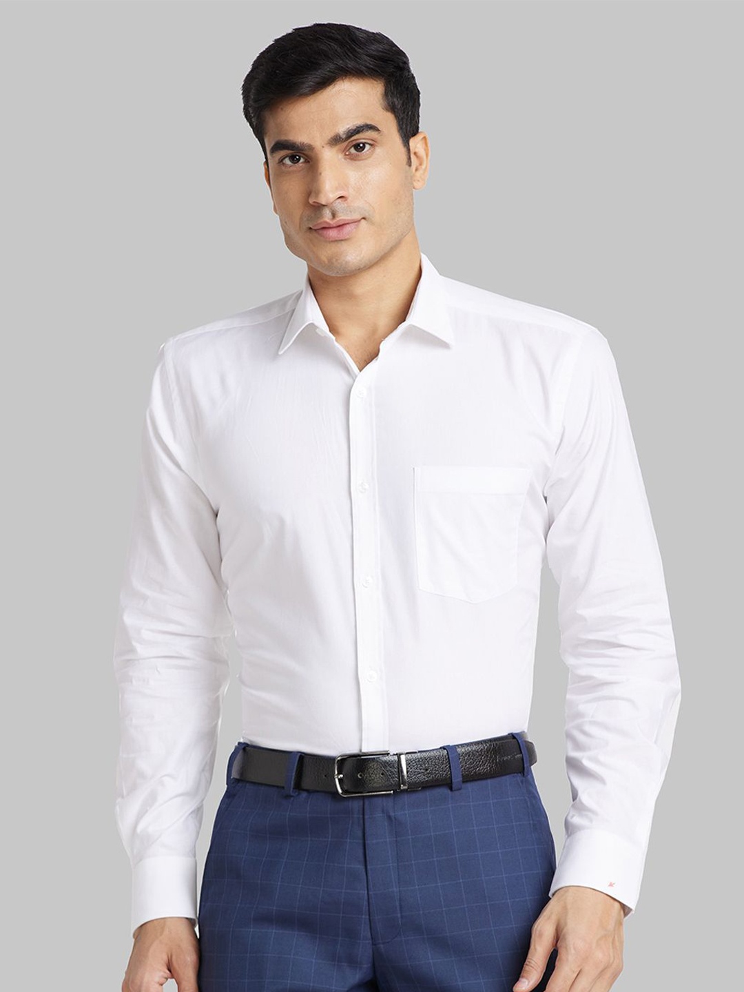 

Park Avenue Slim Fit Cotton Opaque Formal Shirt, White