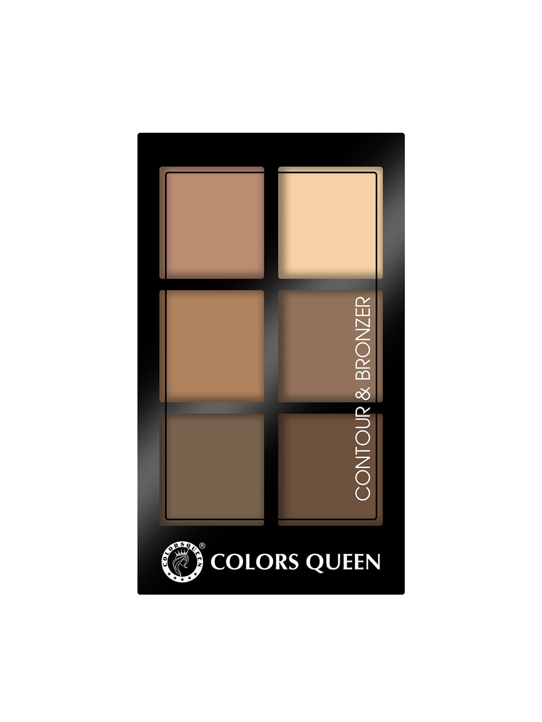 Colors Queen Matte Finish Contour & Bronzer Palette - 17g - 03, Multi
