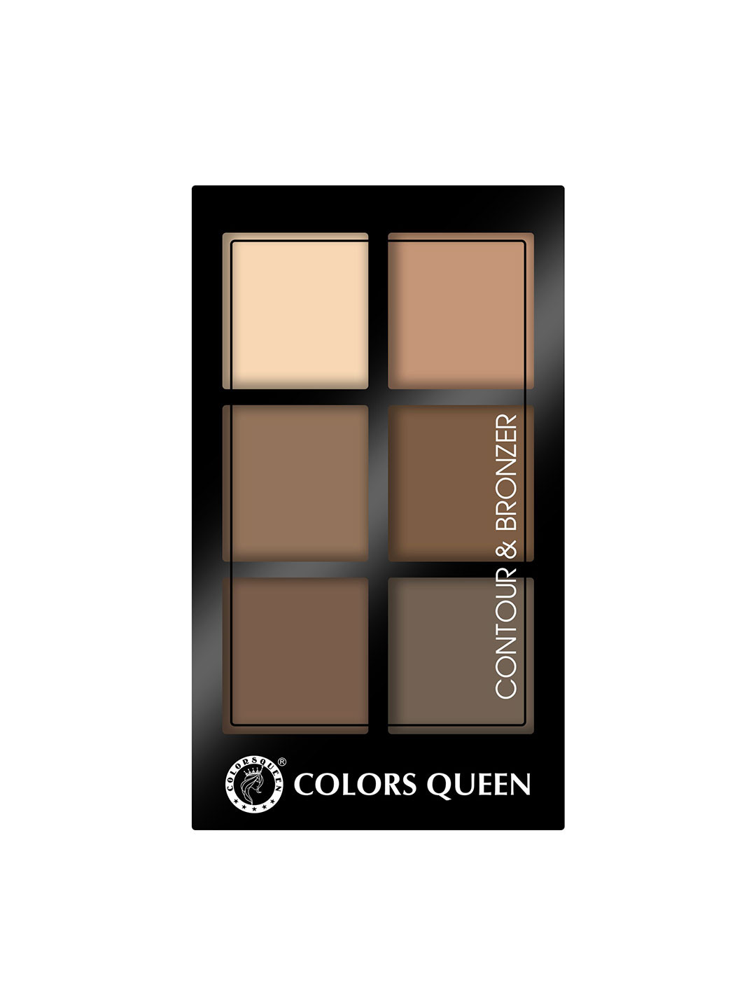 

Colors Queen Matte Finish Contour & Bronzer Palette - Shade 01, Multi