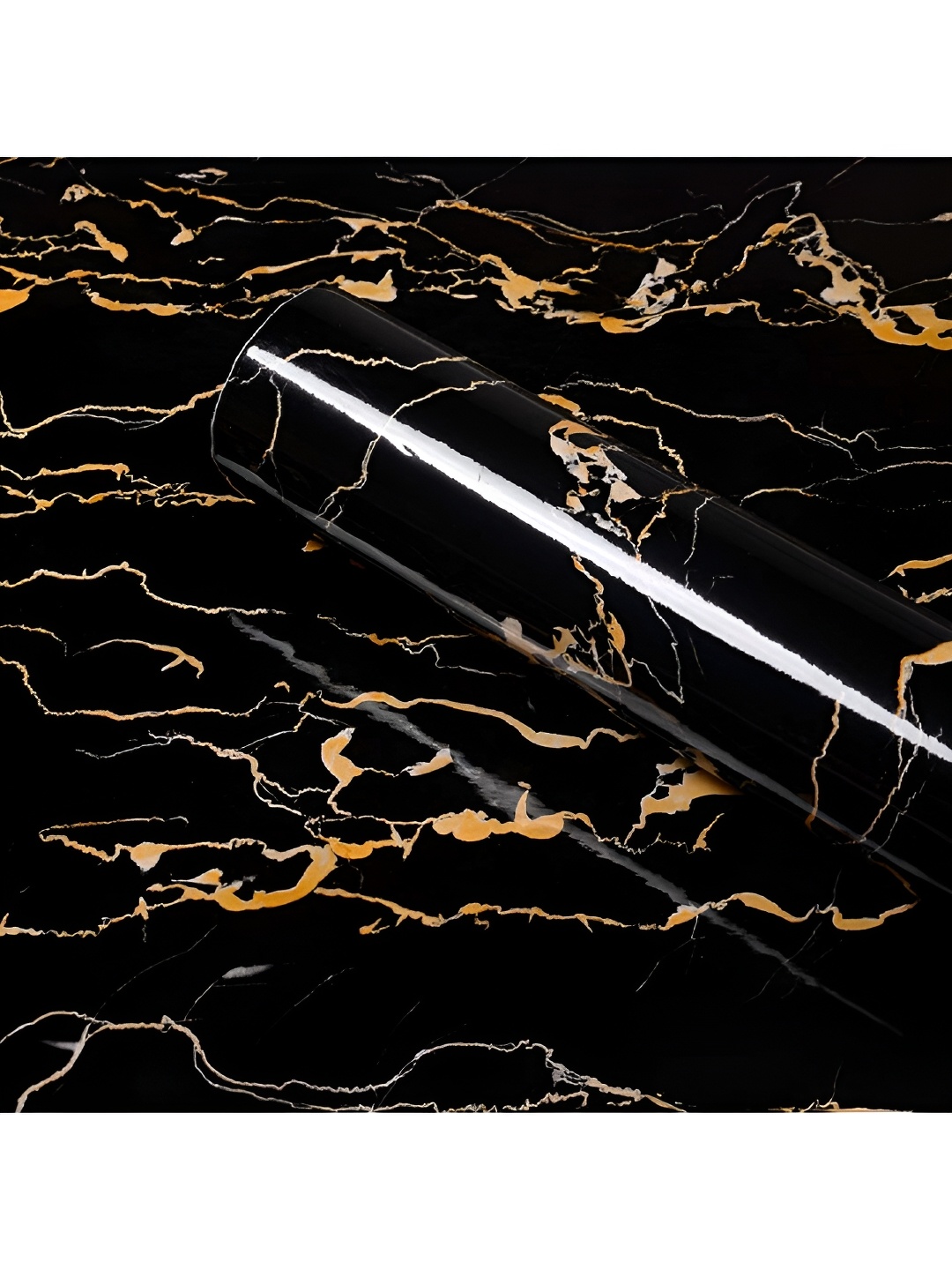 

Jaamso Royals Black & Brown Abstract Printed Self Adhesive Wallpaper