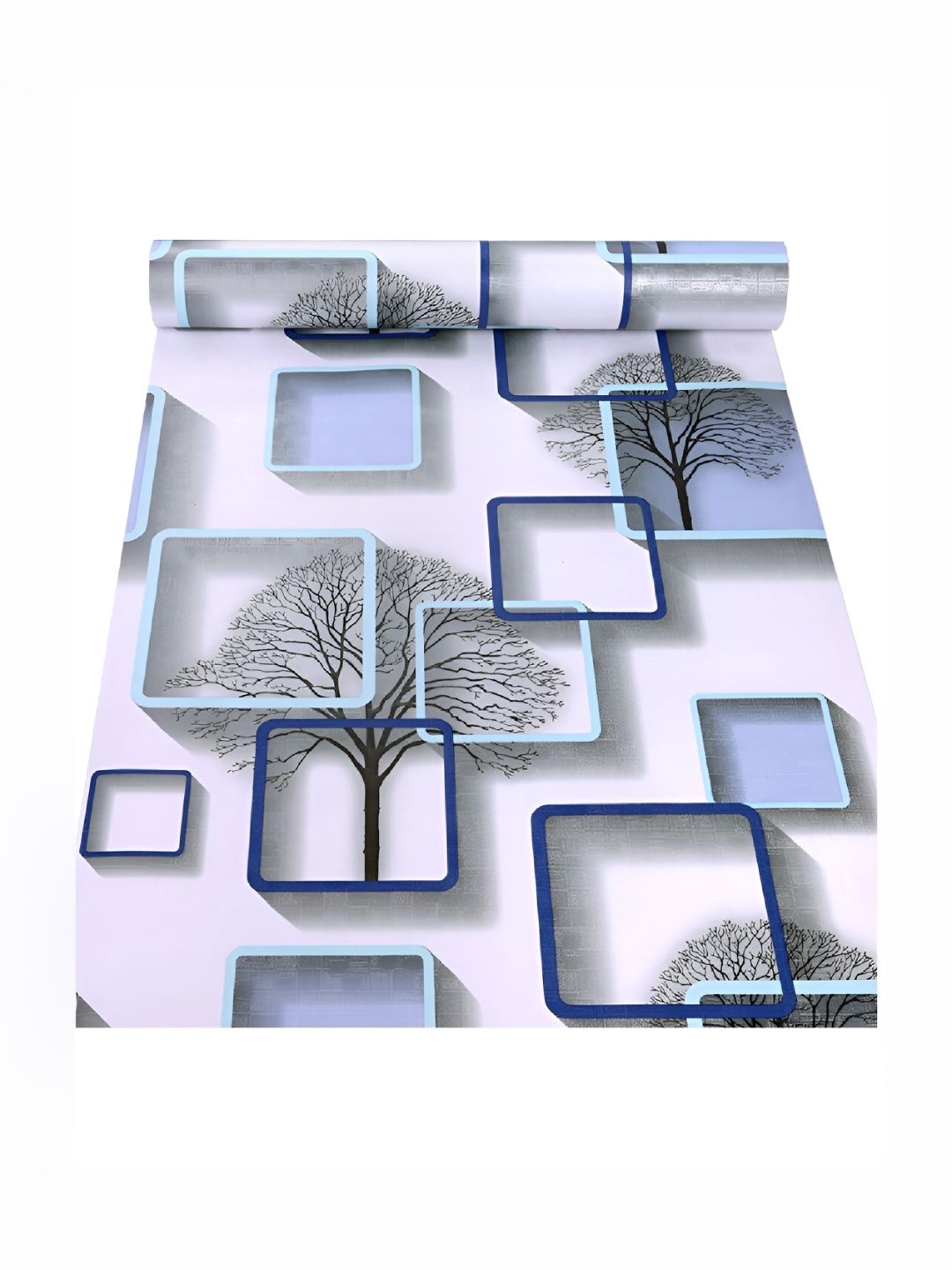 

Jaamso Royals White & Blue Printed Self-Adhesive Wallpaper