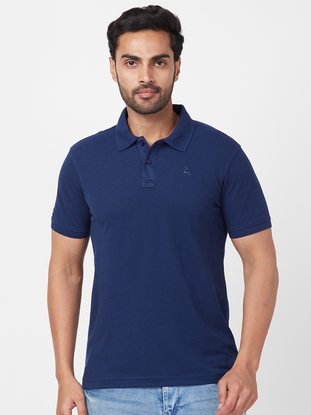 

Parx Polo Collar Short Sleeves T-shirt, Navy blue