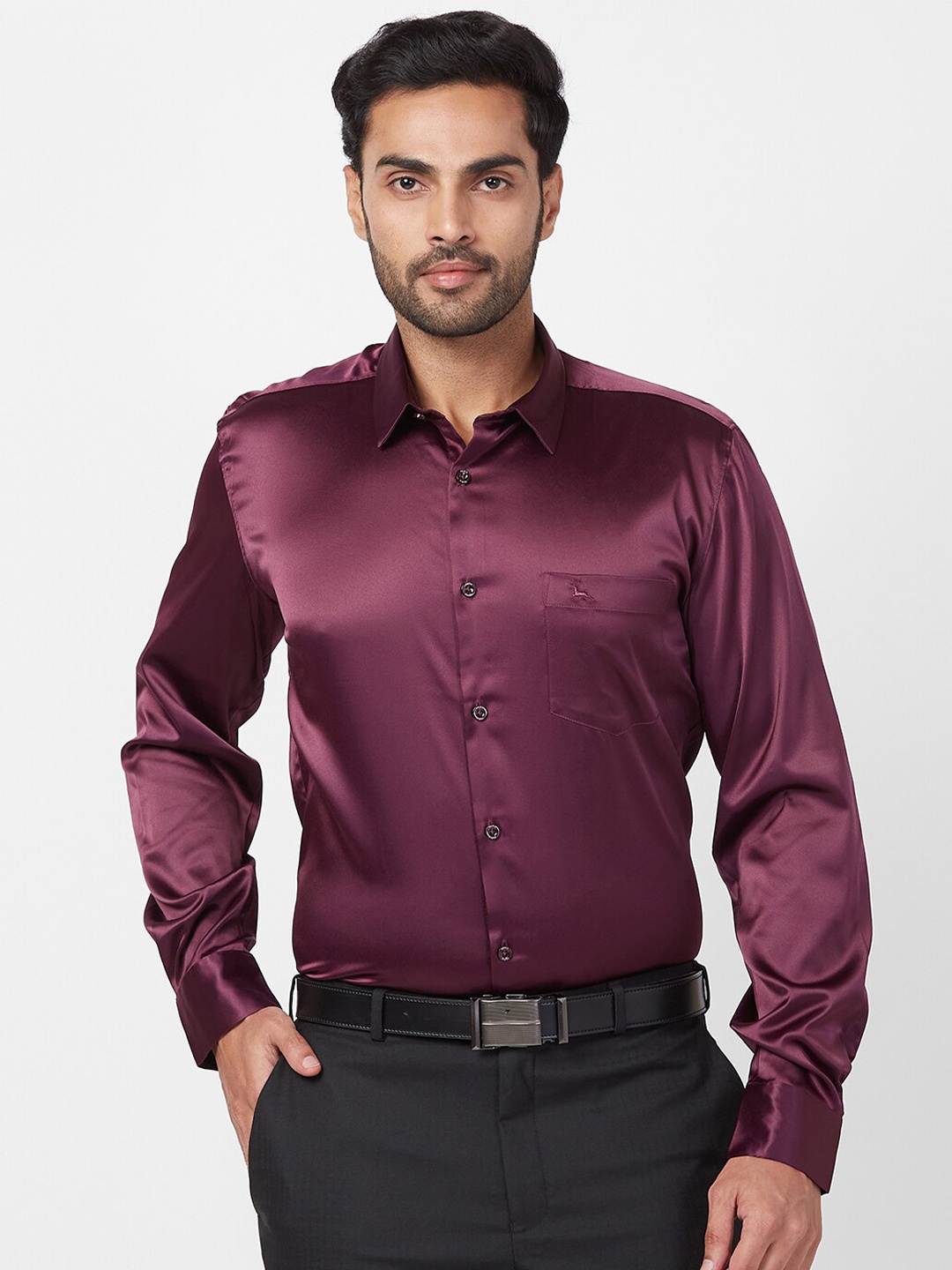 

Parx Slim Fit Casual Shirt, Red