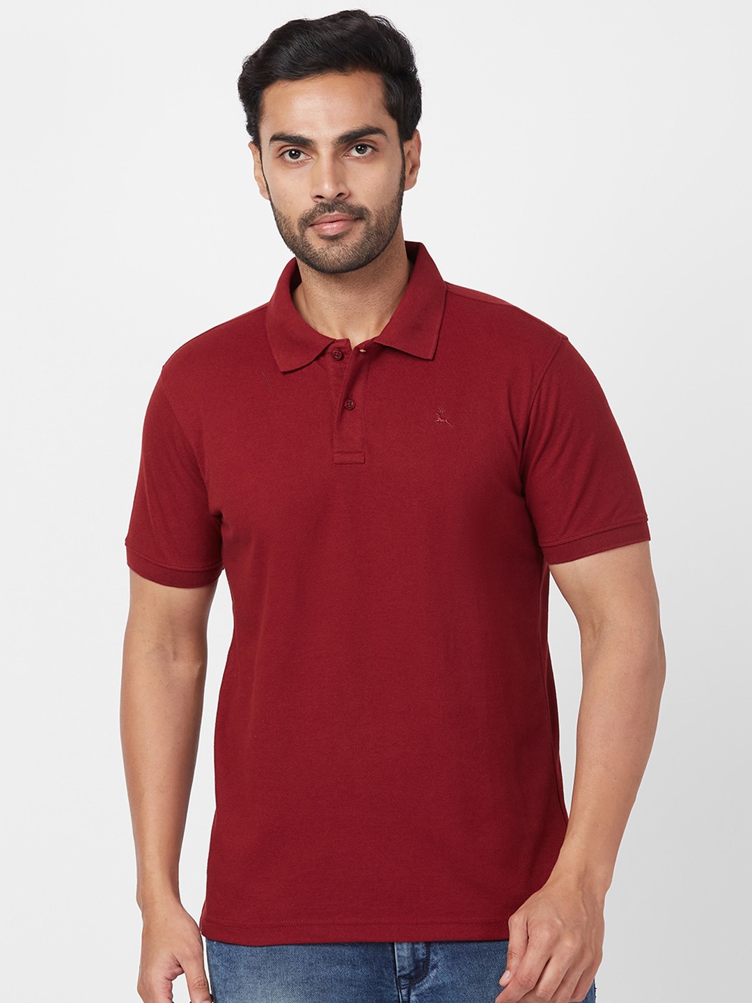 

Parx Polo Collar Short Sleeves T-shirt, Red