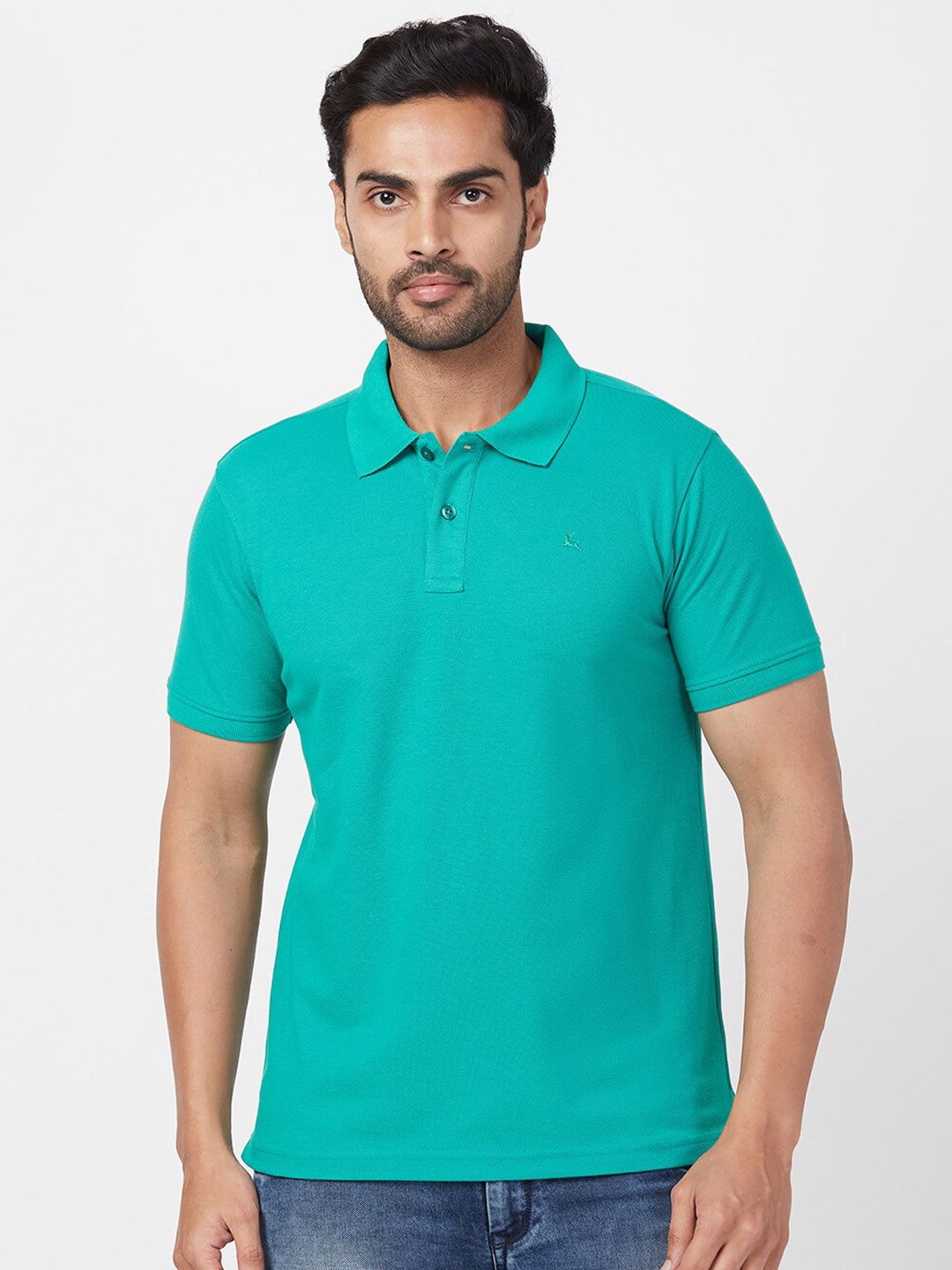 

Parx Polo Collar Short Sleeves T-shirt, Green