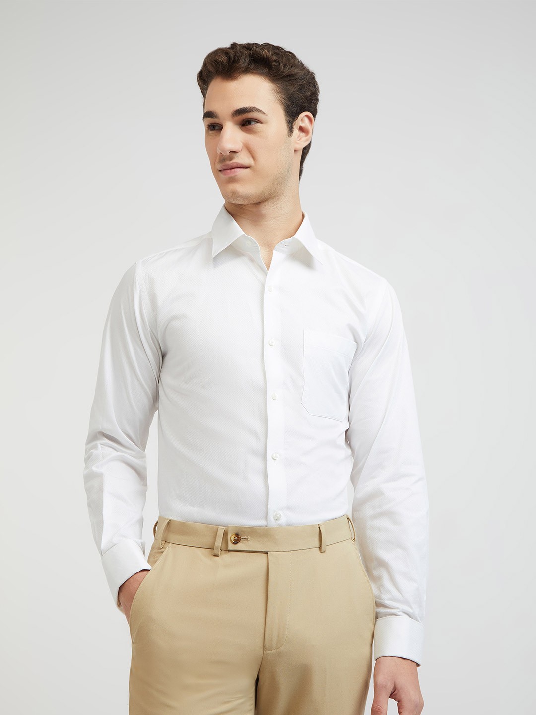 

Raymond Cotton Slim Fit Formal Shirt, Blue