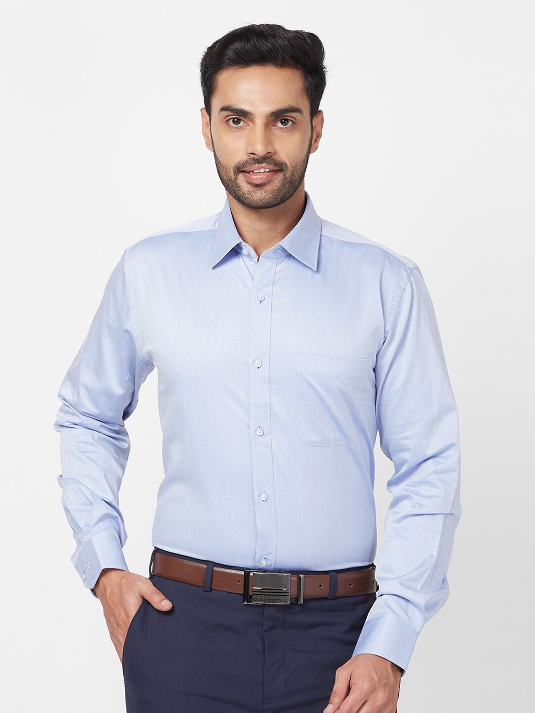 

Raymond Contemporary Fit Formal Shirt, Blue