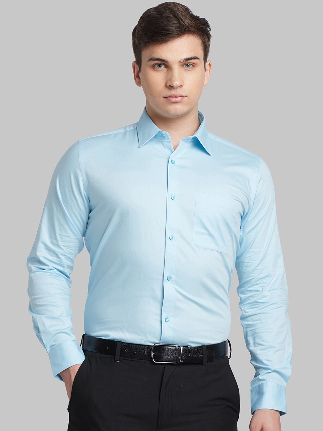 

Raymond Contemporary Fit Formal Shirt, Blue