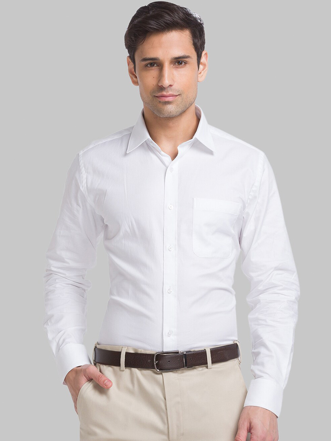 

Raymond Pure Cotton Slim-Fit Formal Shirt, White