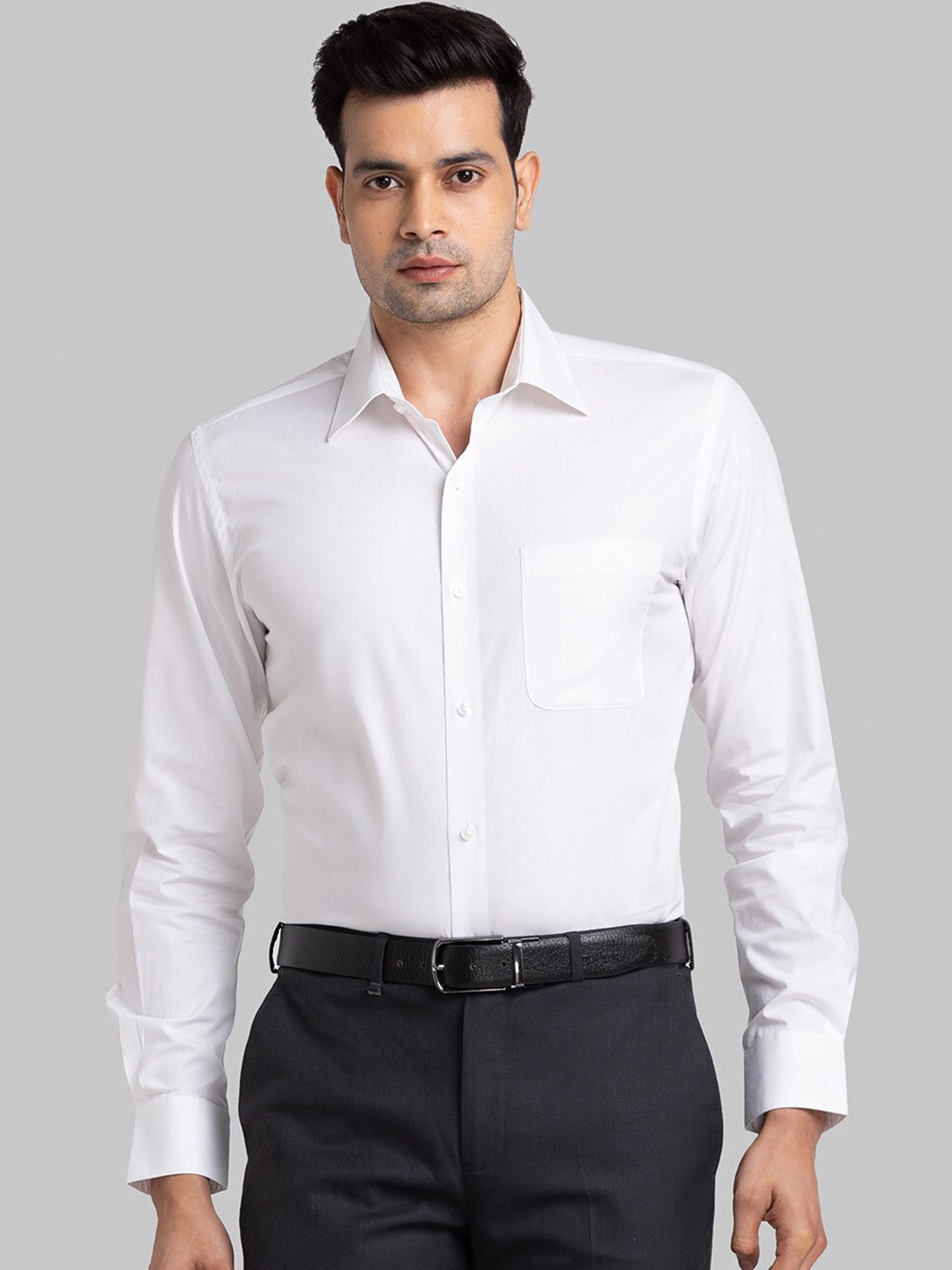 

Raymond Pure Cotton Contemporary-Fit Formal Shirt, White