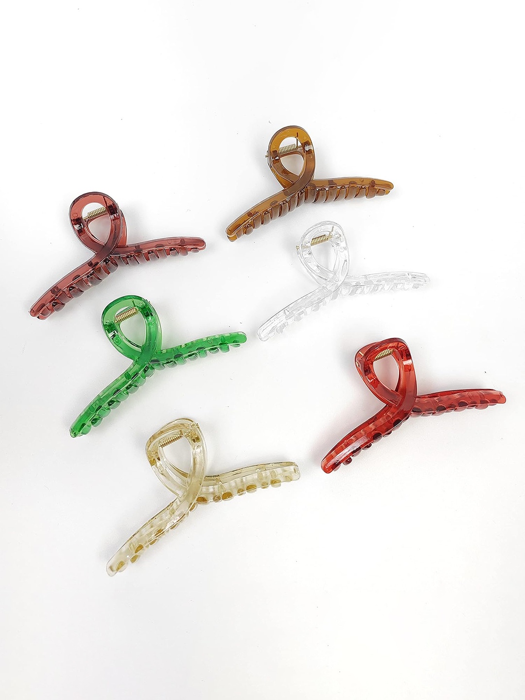 

ANNA CREATIONS Set of 6 Claw Clip, White