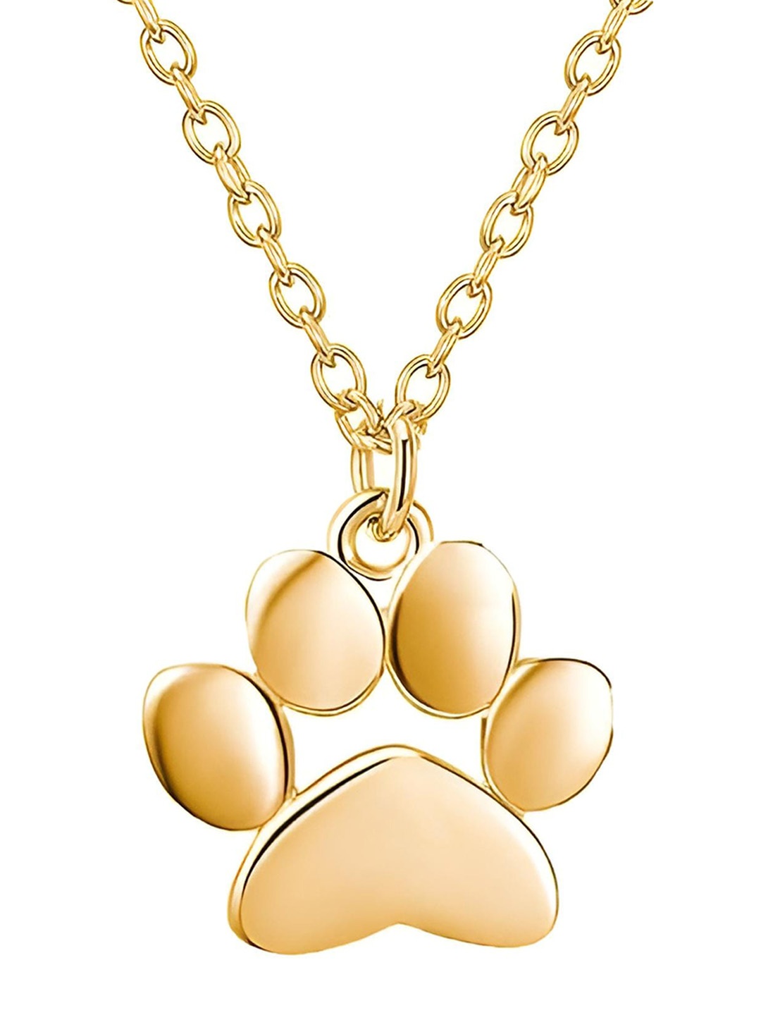 

Goho Paw Print Pendant With Chain, Gold