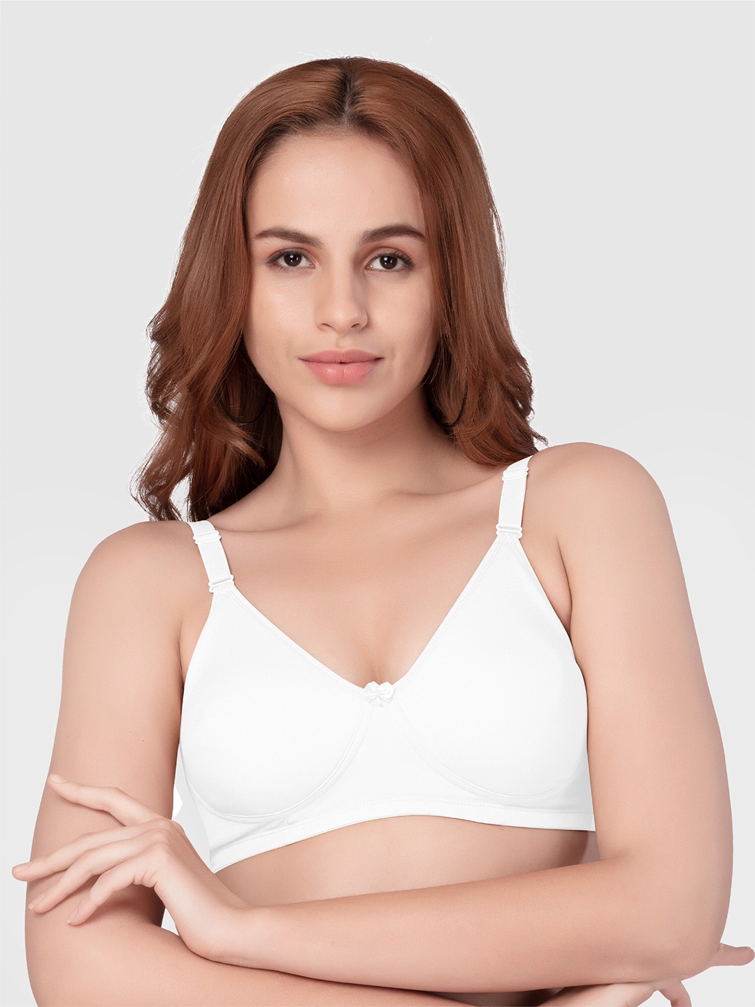 

Daisy Dee Full Coverage Non Padded Cotton T-shirt Bra With Anti Microbial, White