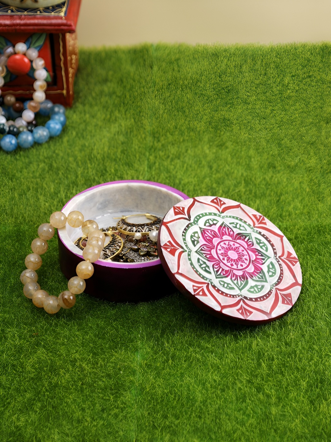 

Aura Purple Mini Storage Box