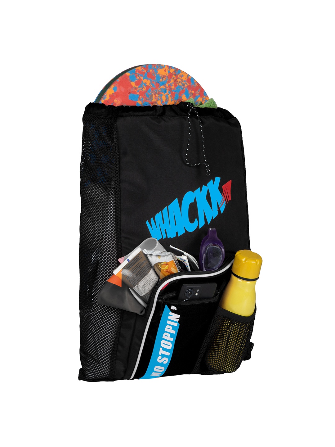 Whackk Other Prints Swimming Bag Travel Accessory, Black