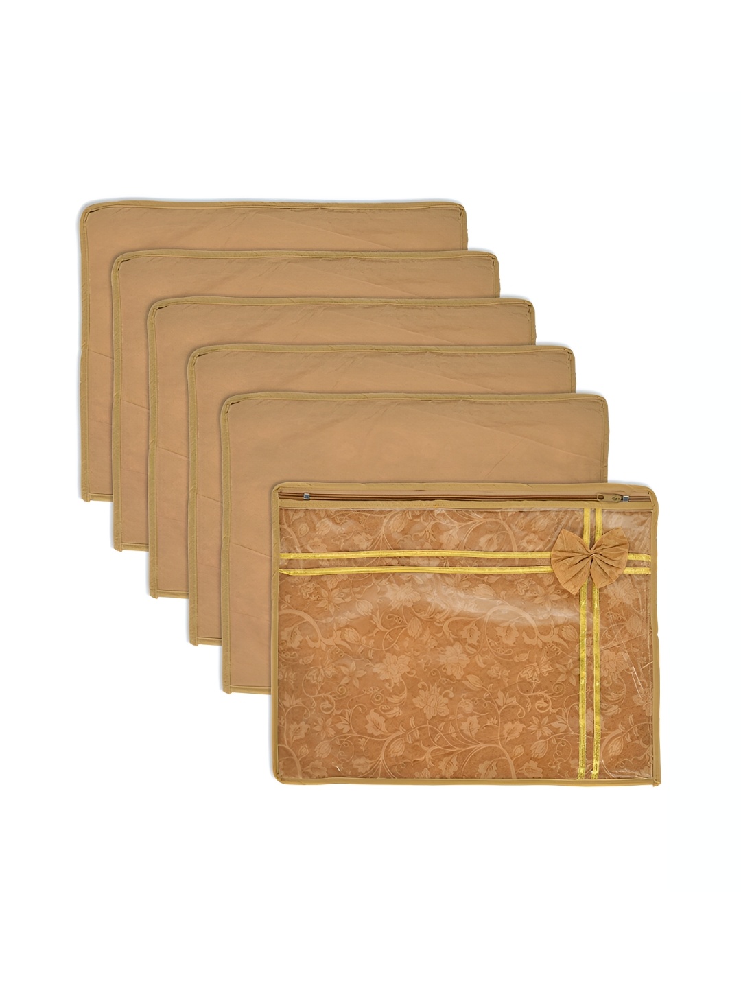 

Kuber Industries Brown 6 Pieces Multi-Utility Organisers