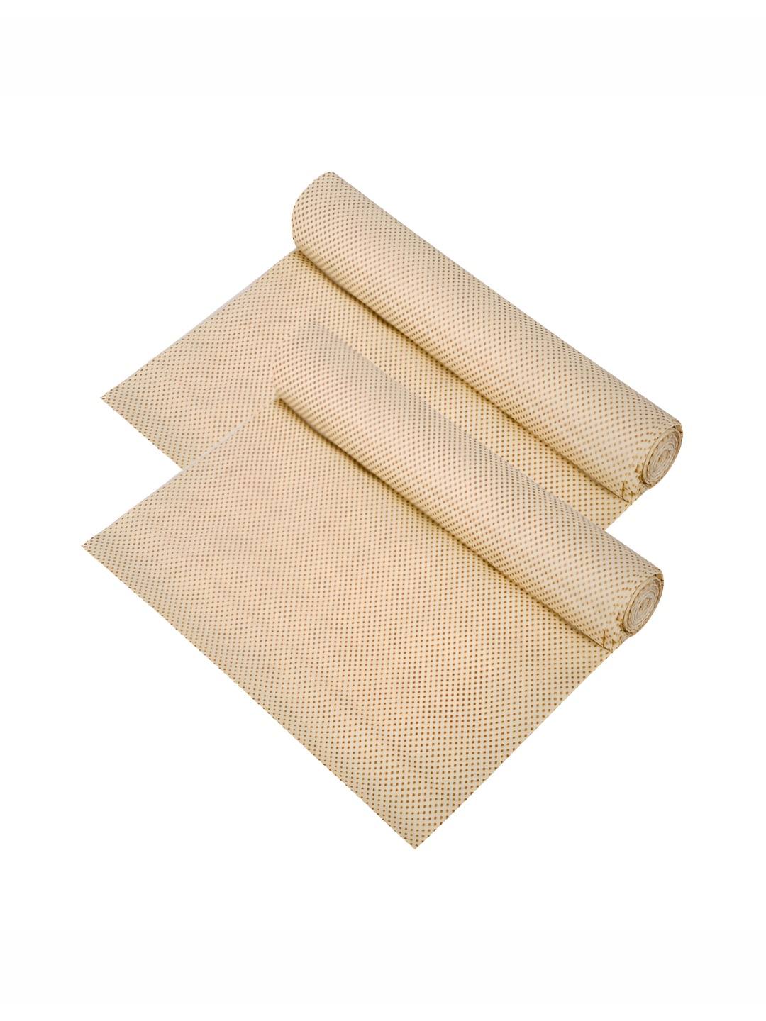 

Kuber Industries Gold Toned & Beige 2 Pieces Printed Shelf Liners