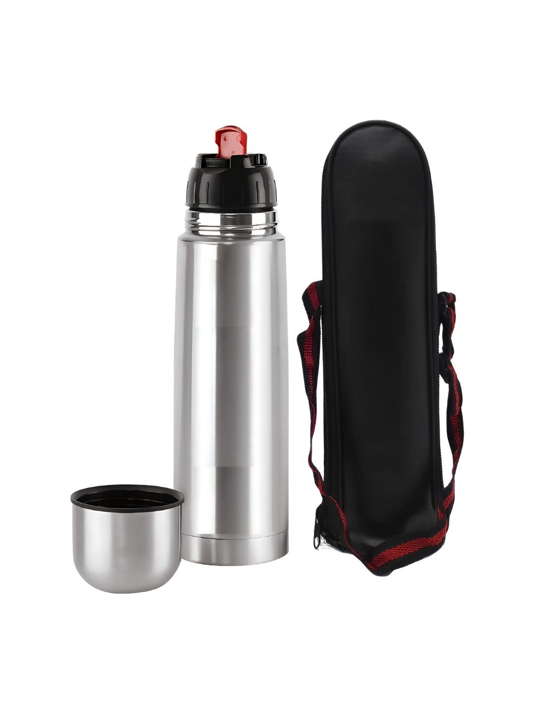 

WELOUR Silver-Toned Single Stainless Steel Double Wall Vacuum Water Bottle