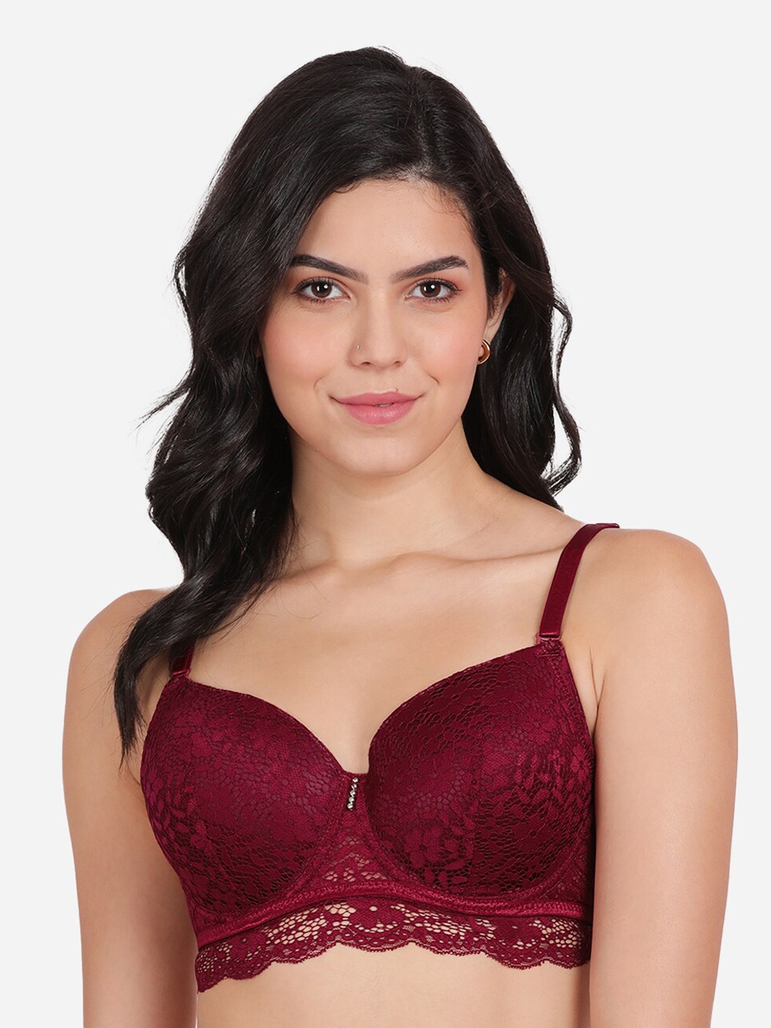 

Susie Balconette Bra Medium Coverage Underwired Lightly Padded All Day Comfort, Purple