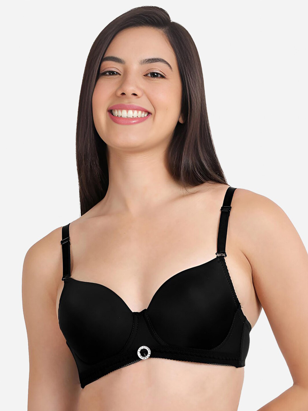 

Susie T-shirt Bra Medium Coverage Underwired Lightly Padded All Day Comfort, Black
